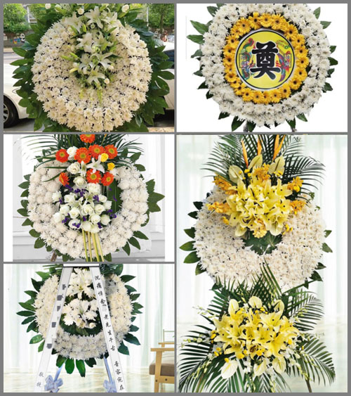 安徽六安市霍邱县姚李镇育才村花圈速递